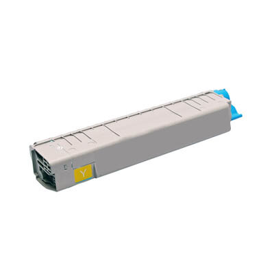 Huismerk OKI C8600 / C8800 (43487709) Toner Geel