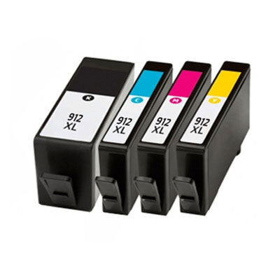 Huismerk HP 912 XL Inktcartridges Multipack (zwart + 3 kleuren)
