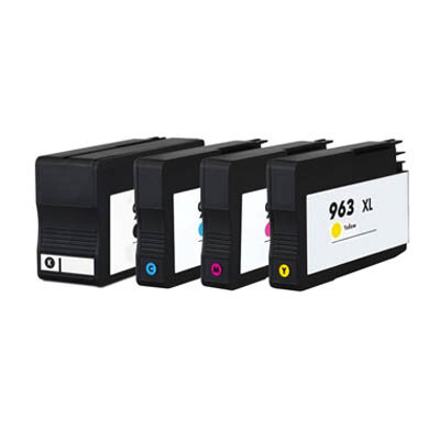 Huismerk HP 963 XL Inktcartridges Multipack (zwart + 3 kleuren)