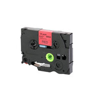 Huismerk Brother TZe-441 Labeltape 18mm Zwart op Rood afbeelding