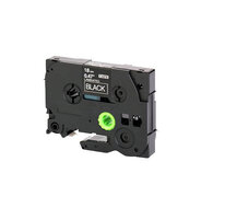 Huismerk Brother TZe-345 Labeltape 18mm Wit op Zwart afbeelding