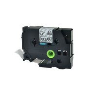 Huismerk Brother TZe-141 Labeltape 18mm Zwart op Transparant afbeelding