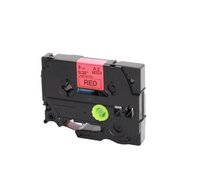 Huismerk Brother TZe-421 Labeltape 9mm Zwart op Rood afbeelding