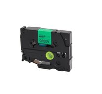 Huismerk Brother TZe-721 Labeltape 9mm Zwart op Groen afbeelding
