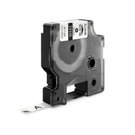 Huismerk DYMO Rhino 18443/S0718580 Labeltape 9mm Zwart op Wit afbeelding