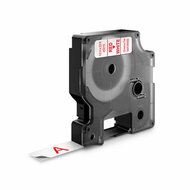Huismerk DYMO D1 45015/S0720550 Labeltape 12mm Rood op Wit afbeelding