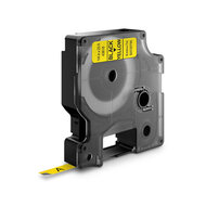 Huismerk DYMO D1 43618/S0720790 Labeltape 6mm Zwart op Geel afbeelding