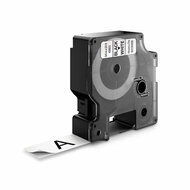 Huismerk DYMO D1 45803/S0720830 Labeltape 19mm Zwart op Wit afbeelding