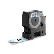 Huismerk DYMO D1 53710/S0720920 Labeltape 24mm Zwart op Transparant afbeelding