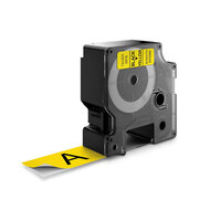 Huismerk DYMO D1 53718/S0720980 Labeltape 24mm Zwart op Geel afbeelding