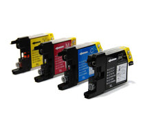 Huismerk Brother LC-1240 Inktcartridges Multipack (zwart + 3 kleuren) afbeelding