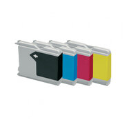 Huismerk Brother LC-1000/LC-970 XL Inktcartridges Multipack (zwart + 3 kleuren) afbeelding