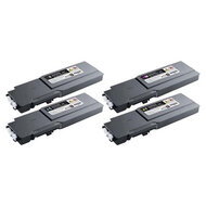 Huismerk Dell 3760/3765 (593-11119/593-11122) Toners Multipack (zwart + 3 kleuren)