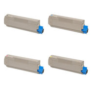 Huismerk OKI 43324421-43324424 Toners Multipack (zwart + 3 kleuren)