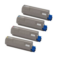 Huismerk OKI C610 (44315305-44315308) Toners Multipack (zwart + 3 kleuren) afbeelding