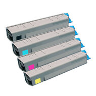 Huismerk OKI 44643001-44643004 Toners Multipack (zwart + 3 kleuren)