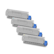 Huismerk OKI 56507505-56507508 Toners Multipack (zwart + 3 kleuren)