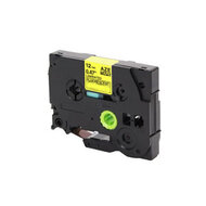 Huismerk Brother TZe-C31 Labeltape 12mm Zwart op Fluoriserend Geel afbeelding