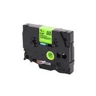 Huismerk Brother TZe-D31 Labeltape 12mm Zwart op Fluoriserend Groen afbeelding