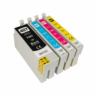 Huismerk Epson 407XL Inktcartridges Multipack (zwart + 3 kleuren)